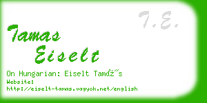 tamas eiselt business card